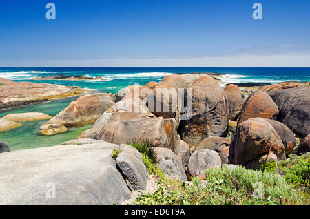 Elephant Rocks al Greens Piscina, vicino la Danimarca a William Bay National Park, Australia occidentale Foto Stock