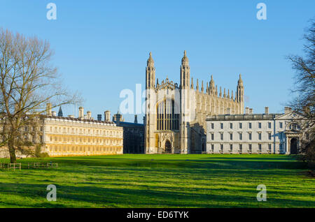 Cambridge, Regno Unito. 29 Dicembre 2014: King's College di Cambridge Foto Stock