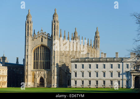 Cambridge, Regno Unito. 29 Dicembre 2014: King's College di Cambridge Foto Stock