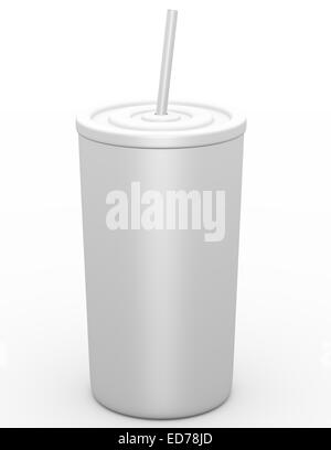 3D Render di un fast food Drink Cup Foto Stock