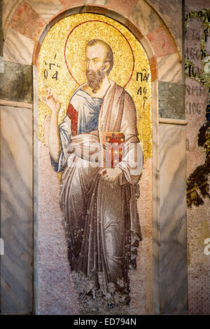 Chiesa di San Salvatore in Chora, il Museo Kariye St Saviour mosaico di San Matteo ad Istanbul in Turchia Foto Stock