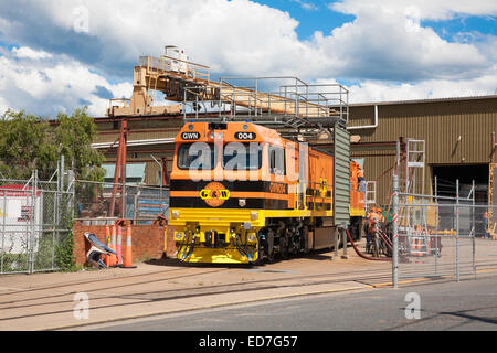 Australian Railways #4 di 5 locomotive diesel costruite a Maryborough Queensland Australia da Downer EDI Foto Stock