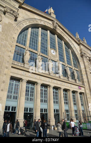 Stazione ferroviaria Gare du Nord di Parigi Foto Stock