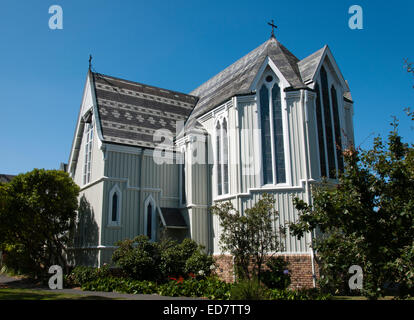 Old St Marys nella chiesa della Santa Trinità Auckland ex cattedrale una delle più belle chiese di legno in Nuova Zelanda Foto Stock