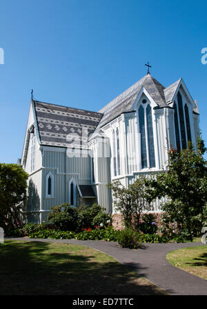 Old St Marys nella chiesa della Santa Trinità Auckland ex cattedrale una delle più belle chiese di legno in Nuova Zelanda Foto Stock