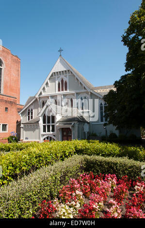 Old St Marys nella chiesa della Santa Trinità Auckland ex cattedrale una delle più belle chiese di legno in Nuova Zelanda Foto Stock