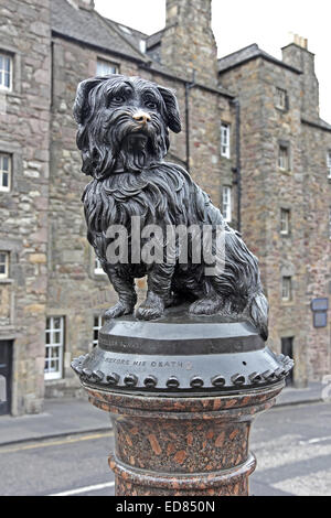 Statua di Greyfriars Bobby, Edimburgo, Scozia Foto Stock