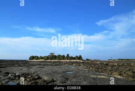 Rocky Saint Martins Isola del Bangladesh Foto Stock