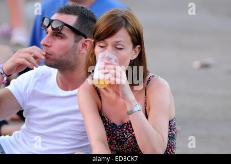 BENICASSIM, Spagna - 19 Luglio: un paio di FIB (Festival Internacional de Benicassim) 2013 Festival. Foto Stock