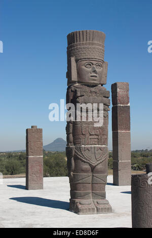 Messico, Hidalgo, Tula de Allende, Tula achaeological site Foto Stock