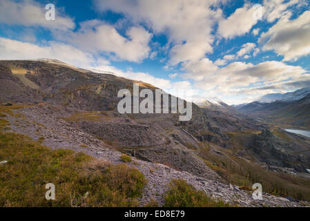 Llanberis Slate quarry North Wales UK Foto Stock