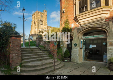 St Dunstan's chiesa in Cranbrook, Kent, Inghilterra. Foto Stock