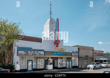 Ritz movie theater in Greenville, Alabama, Stati Uniti d'America che mostra l'architettura art deco degli anni trenta era movie theater. Foto Stock