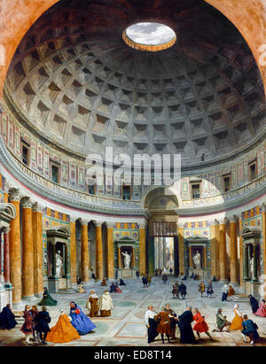 Giovanni Paolo Panin, interno del Pantheon di Roma. Circa 1734. Olio su tela. National Gallery of Art di Washington D.C., USA. Foto Stock