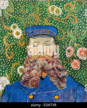 Vincent van Gogh, ritratto del postino Joseph Roulin. 1889. Post-Impressionism. Olio su tela.Il Museo di Arte Moderna di New York Foto Stock