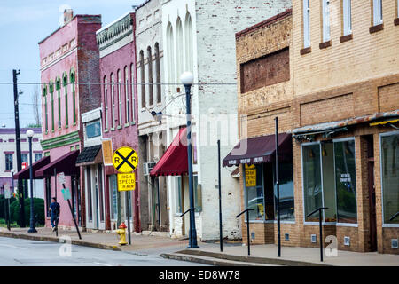 Illinois Logan County, Lincoln, Courthouse Square Historic District, Pulaski Street, edifici, vacant, IL140909048 Foto Stock