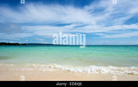 Spiaggia di Boracay Island nelle Filippine. Foto Stock