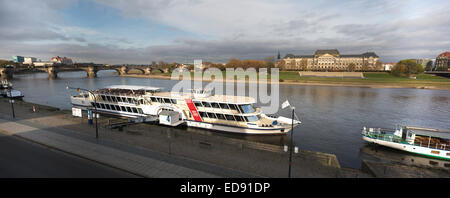 Il Eble visto da La Terrazza di Brühl Foto Stock