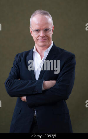 Scrittore Hans Ulrich Obrist, frequentando la Edinburgh International Book Festival Foto Stock