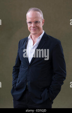 Hans Ulrich Obrist frequentando l'Edinburgh International Book Festival Foto Stock