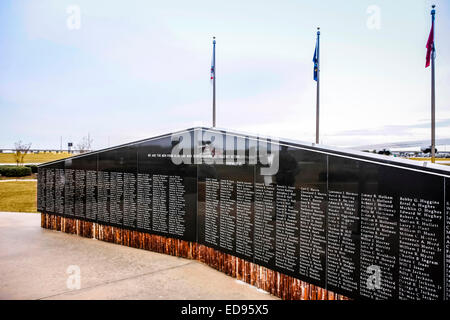 L'Alabama Guerra del Vietnam Veterans Memorial presso la USS Alabama Memorial Park in Mobile Foto Stock