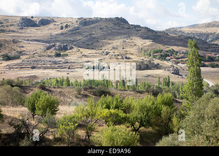 Hattusa o Hattusha Sito Patrimonio Mondiale in Turchia, capitale dell'Hittita Impero Foto Stock