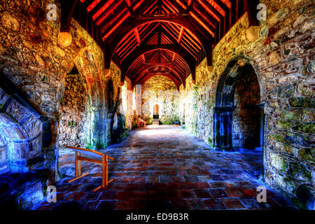 St Clements Chiesa, Rodel sull'Isle of Harris, Scozia Foto Stock