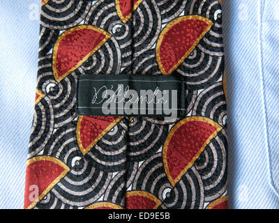 Interessante Dalembi vintage cravatta, neckware maschio in seta Foto Stock