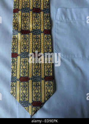 Interessante Tierack vintage Royal Academy di stile, neckware maschio in seta Foto Stock