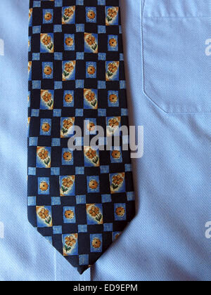 Interessante il tirante vintage, maschio neckware in seta Foto Stock