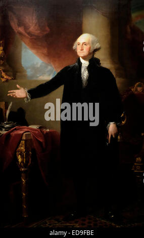 George Washington - Primo Presidente - Ritratto di Landsdowne - Gilbert Stuart 1796 Foto Stock