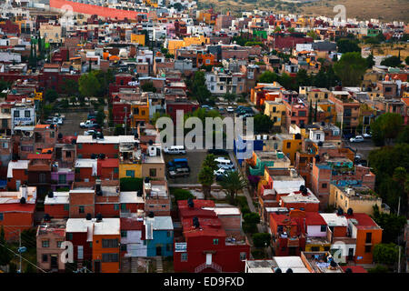 ARIAL come vista da un palloncino RIDE offerti da Coyote Adventures - San Miguel De Allende, Messico Foto Stock