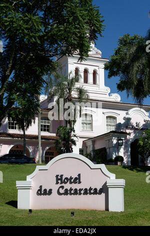 Belmond Hotel das Cataratas, cascate Iguacu, Foz de Iguacu, Brasile, Sud America Foto Stock