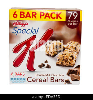 Scatola di Kelloggs Special K cioccolato cereali Snack Bar Foto Stock