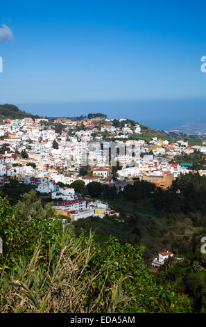 Gran Canaria, città storica tero, vista aerea Foto Stock