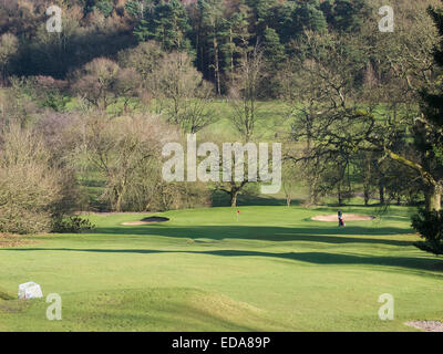 Lickey Hills Golf Course, Lickey Hills Country Park, Worcestershire, Inghilterra, Regno Unito in inverno Foto Stock
