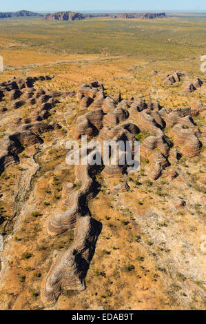 Vista aerea del pasticciare Bungles (Purmululu), regione di Kimberley, Australia occidentale Foto Stock