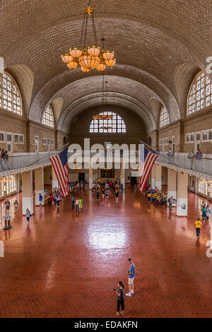 Ellis Island Museum Foto Stock