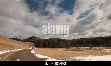 Barche Quabbin in inverno, Quabbin serbatoio Foto Stock