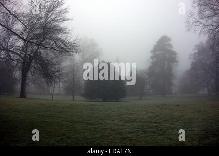 Giardini e prati La tenuta si estende per 375 acri (1,52 km2) di cui circa 180 acri (0,73 km2) comprendono i giardini, Foto Stock