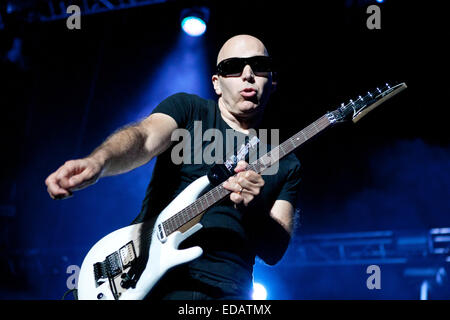 Joe Satriani eseguita a Sportarena stadio, Budapest, Ungheria Aug 01, 2012 Foto Stock