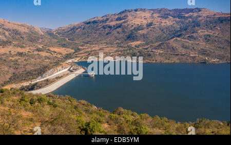 HHOHHO, SWAZILAND, AFRICA - Maguga diga e serbatoio sul fiume Komati. Foto Stock