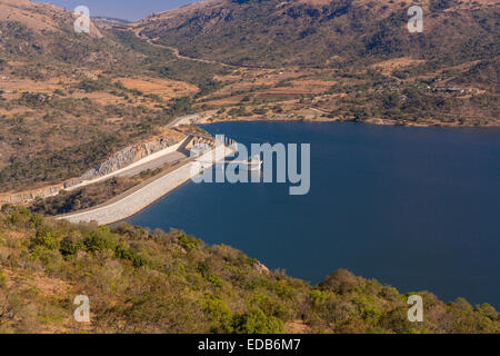 HHOHHO, SWAZILAND, AFRICA - Maguga diga e serbatoio sul fiume Komati. Foto Stock