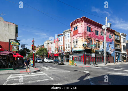 South Street, Philadelphia, Pennsylvania Foto Stock