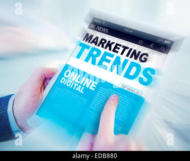 Tendenze di Marketing online concetti digitale Foto Stock