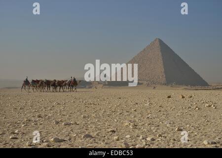 Piramide di Menkaure, Giza, Egitto Foto Stock