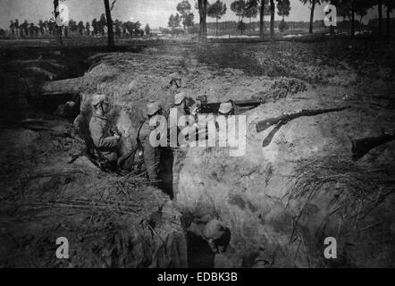 Germania - Belgio, 1914-18. Foto Stock