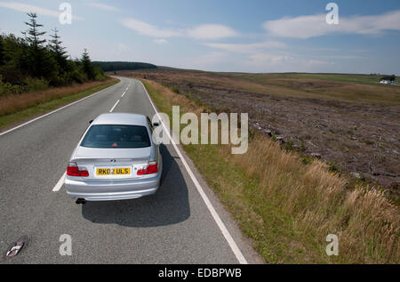 2002 E46 335d BMW Serie 3 berlina diesel modificati con ruote Alpina e accessori Foto Stock