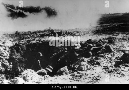 Fronte occidentale, Germania - Francia, 1916. Foto Stock