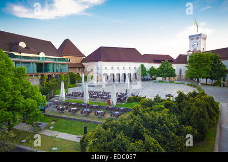 Castello di Ljubljana, Slovenia, l'Europa. Foto Stock